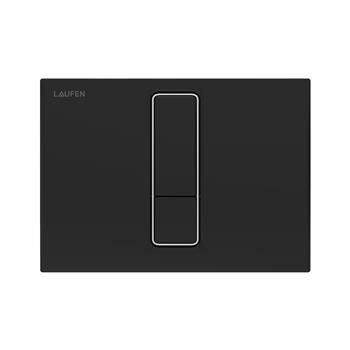 Laufen LIS betjeningsplade, sort / matkrom